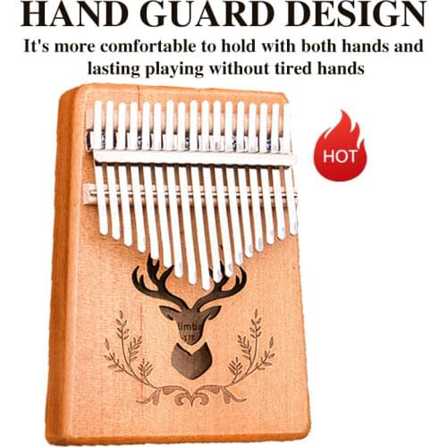 Kalimba 17 Key Finger Piano Portable High Quality Mahogany Wooden Thumb Piano Kalimba Instrument