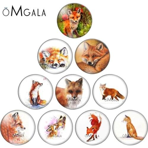 Lovely Art Wolf Animals Paintings 10mm/12mm/14mm/16mm/18mm/20mm/25mm Round photo glass cabochon demo flat back Making findings