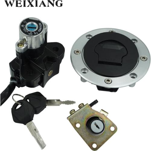 For Suzuki GSXR600 GSXR750 Motorcycle Ignition Keys Switch Assembly Fuel Tank Cover Lock Gas Cap Engine Hook Locking Key