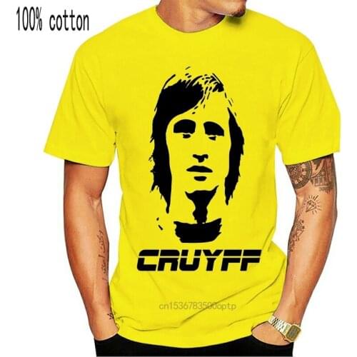 Johan Cruyff Dutch Football Legend Retro Cotton T-Shirt 2020 Fashion Men Classic Tops Funny Casual Tee Shirts Tops