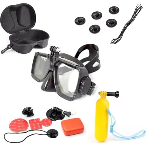 For Gopro Swiming Floating Kits Diving Mask Box Surfing Mount Tethers With Sticker For SJ4000 YI Action Camera Accessories