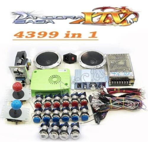 Diy Arcade Game Kit Pandora Box Saga 14 Transparent Arcade Button Personalized American Arcade Joystick Case Pandora Wifi