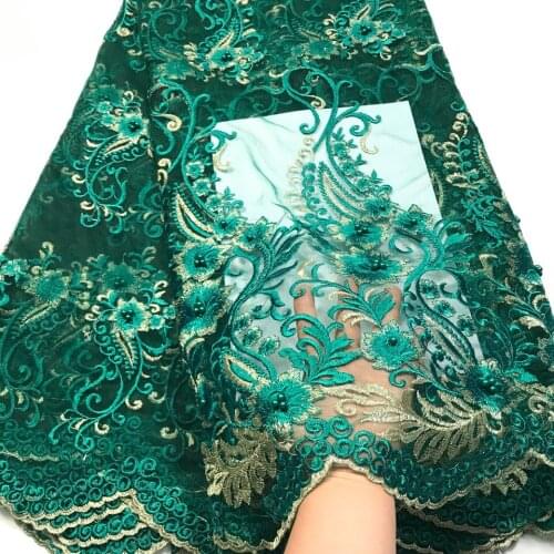 Nigerian lace fabrics for wedding African French Tulle Lace fabric 2021 high quality african lace 5yards M31196