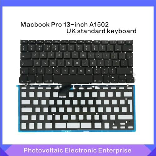 New Keyboard For Macbook Pro 13" A1502 UK Standard Replacement Keyboard 2013 2014 2015 EMC 2678 2875 2835
