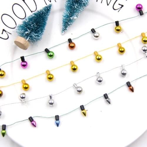 3M/5M Christmas Garland DIY Bulbs Garlands Xmas Tree Hanging Ornaments Christmas Home Decoration Birthday Party Decorations