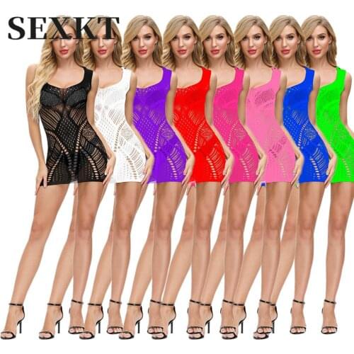 Sexy Lingerie Sexy Net Jacquard See-through Fishnet Clothes Sling Hip Skirt Color Jacquard Off-the-Shoulder Mens Bodysuit Gay