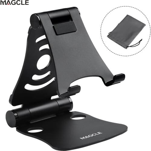 Magcle Universal Folding Metal Holder Suporte Stander for Apple Ipad Xiaomi Samsung Cellphone Tablet Flexible Desktop Stand