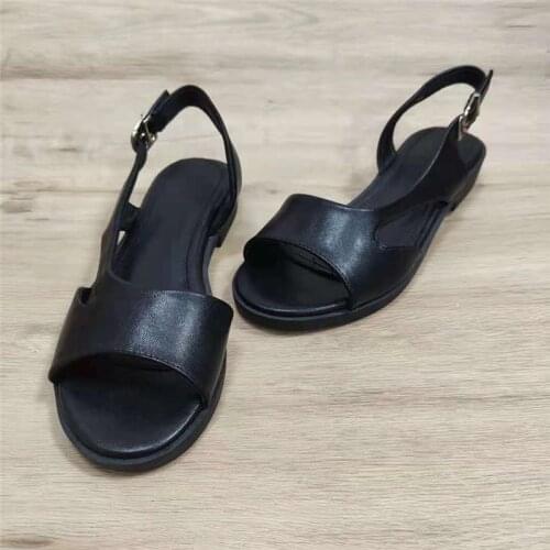 Koovan Womens Sandals 2021 Mother Shoes Chowder Comfortable Soft Bottom Shoes Peep-toe Wedges Sandal For Women