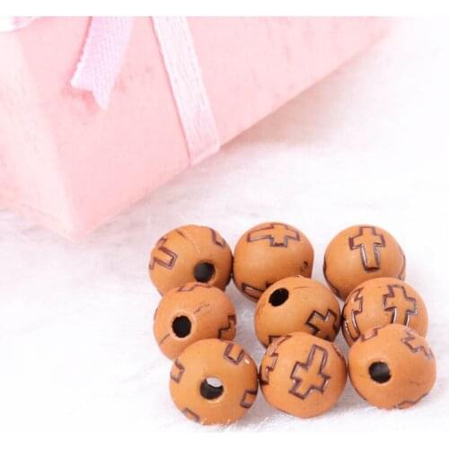 2018 New Vintage Cross Washing Acrylic Spacer Beads For Bracelet Necklace Jewelry Making DIY 8mm 200pcs/lot