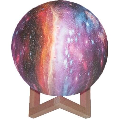 3D Printing Moon Lamp Galaxy Moon Light Children Night Light 16 Color Touch Change & Remote Control Galaxy Light As Gifts