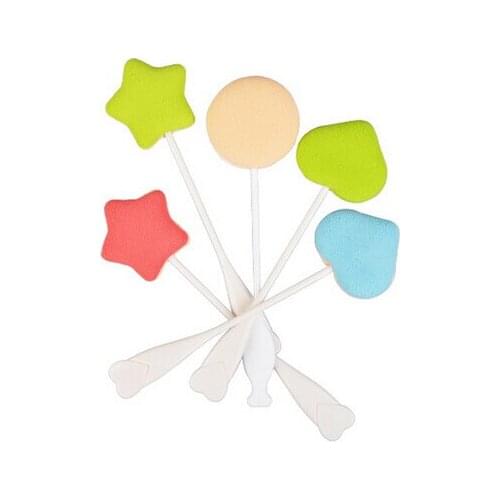 5pcs/lot Cute Lollipop Shape Cosmetics Puff Lotion Makeup Tools