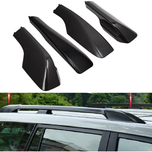 For TOYOTA RAV4 RAV4 XA20 2001 2002 2003 2004 2005 ABS Roof Rack Bar Luggage Rack Rail End Replacement Cover Shell Case 4Pcs