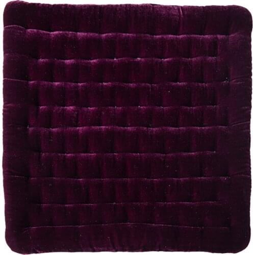 Velvet Office Sear Cuhion Anti Skid Strappy Chair Pad Soft Sofa Cushions Kitchen Chair Sitting Mat Solid Adults Chair Cushion