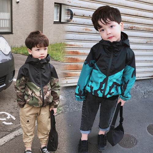 Baby Girl Boy Clothing spring autumn Children Long Sleeve Print Leopard Hoodie Waterproof Windbreakers Jackets LZ479