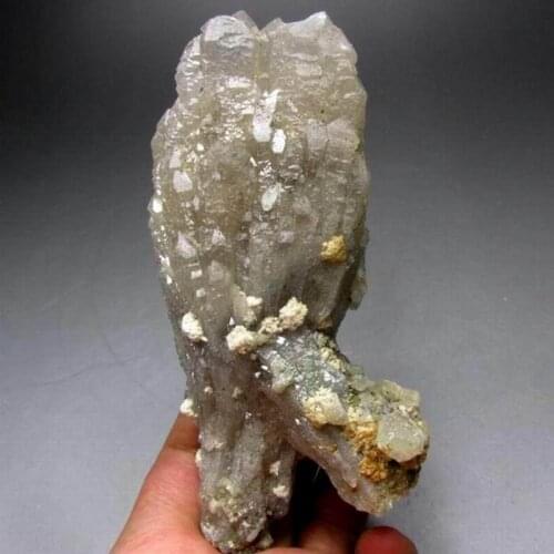 287g Elestial Skeletal Scepter Quartz Pointe - crystals and stones healing Mineral specimen Home Decor feng shui XX0710/09