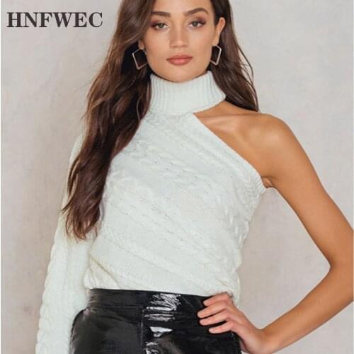 Женские пуловеры с открытыми плечами HNFWEC China At AliExpress
