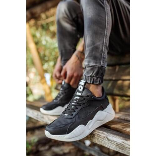 Knack Sneakers Shoes 606 Black (White Bottom)