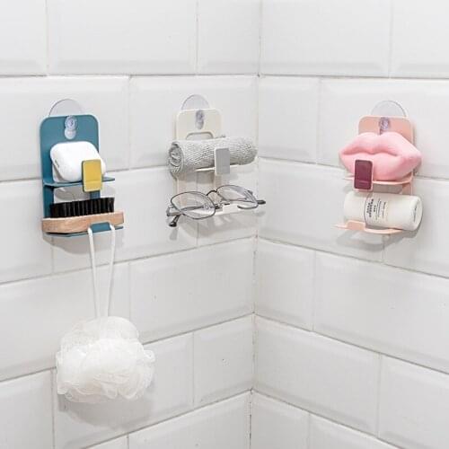 Kitchen Double Layer Suction Cup Sink Drain Rack Wall Suction Cup Sponge Storage Drying Rack Sink Soap Tray Rag Storage Rack