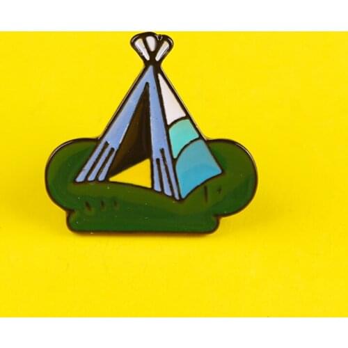 Wilderness Camping Metal Pins For Clothes Tent Brooches Pin Badges Jewelry Gift Accessories Anime Decoration Brooches Pins Icons