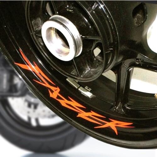 A set of 8pcs For yamaha FAZER sticker FAZER sticker CUSTOM INNER RIM DECALS WHEEL Reflective STICKERS STRIPES
