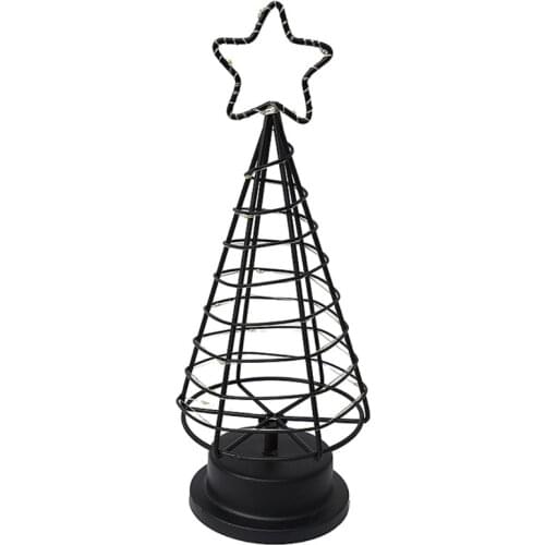Table Lamp Battery Powered Christmas Tree Shape Bedside Light Desk Lamp LED Christmas Decorative Lamp