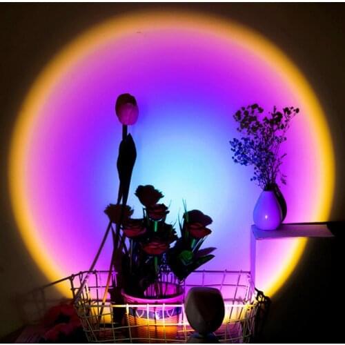 Sunset Lamp Projection Night Light for Photography 180 Degree Rotation