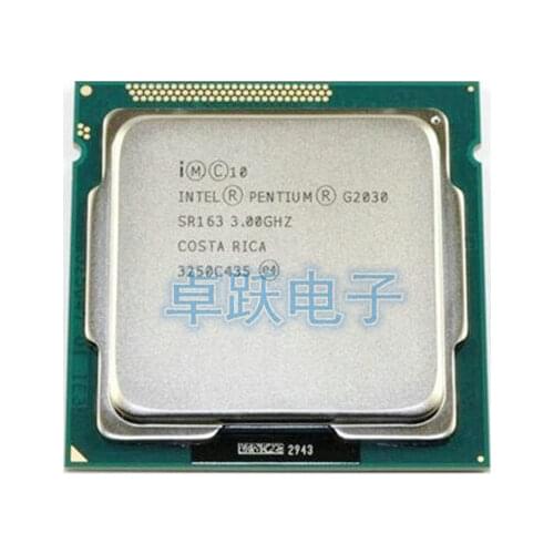 Free Shipping Intel Pentium G2030 3M Cache 3.0 GHz L3=3M LGA 1155 TDP 55W desktop CPU processor working 100