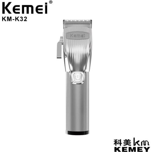 Kemei Professional Hair Clipper Beard Trimmer For Men Barber Powerful Cordless Pro T-outliner Baldhead Clippers Hair Cutting