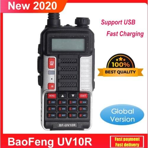 Baofeng Walkie Talkie UV 10R V2 30km 128 Channel VHF UHF Dual Band Two Way CB Ham Radio Baofeng UV-10R Better Than UV 5R UV-82