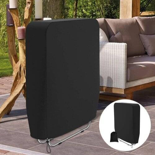 Garden Folding Reclining Chair Cover Oxford Fabric Modern Recliner Case Waterproof UV Resistant Couch Covers with Storage Bag