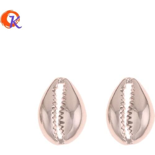 Cordial Design 100Pcs 12*17MM Jewelry Findings Component/Hand Made/Shell Shape/Rhodium/DIY Jewelry Making/Earrings Accessories