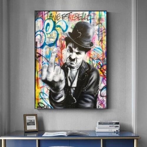 Modern Graffiti Art Street Pop Art Canvas Paintings Cuadros Posters and Print Wall Pictures for Modern Home Living Room Decor