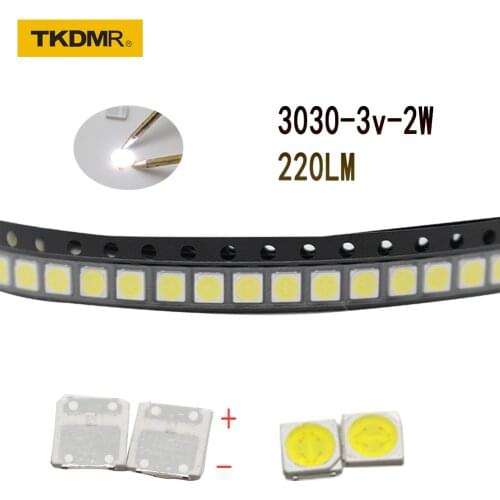 TKDMR 100/50pcs TCL LED Backlight High Power LED 2W 3030 3V Cool white 220LM PT30W45 V1 TV Application 3030 smd led diode