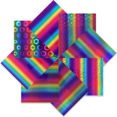 8 Sheets 12"x10" Bundle Sparkle Leopard Rainbow Gradient Adhesive Vinyl for Crafts Signs Scrapbook Lettering DIY Design Decor