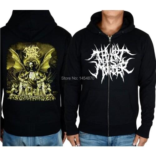 3 styles Zipper Pullover Thy Art Is Murder Cotton soft warm Rock Black Hoodies jacket punk hardrock sweatshirt fleece tracksuit