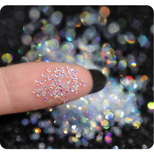 1Pack Crystal Nail Rhinestones Mixed Shiny AB Glass Gems DIY Nails Art Decoration Accessories Tool