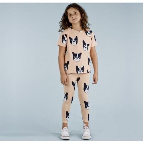 2021 childrens clothing sets childrens girls pajamas with short sleeves clothes childrens casual pajamas girls clothing