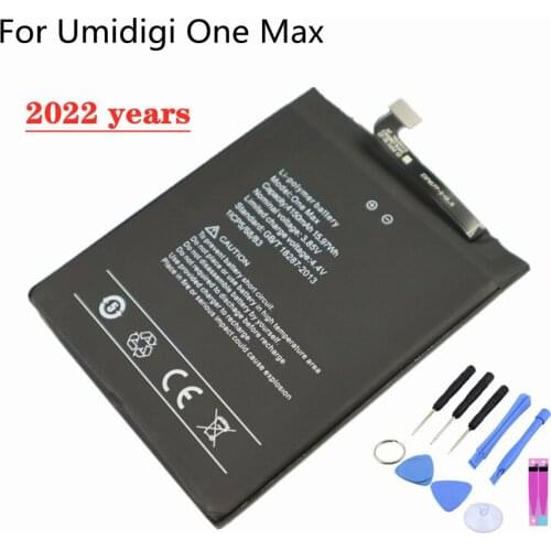 100% Original 4150mAh UMI Battery For Umidigi One Max High Quality Batteries + Tools
