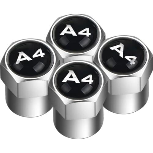 4Pcs Durable Aluminum Cover Tire car Wheel Rims Stem Air Valve Caps Replacement for Audi A4 A5 A7 A8 Q3 Q5 Q7