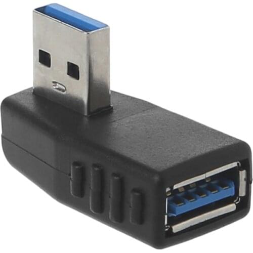 YYDS 90˚ Left Right Angled USB 3.0 A Male To Female Connector Adapter For Laptop PC