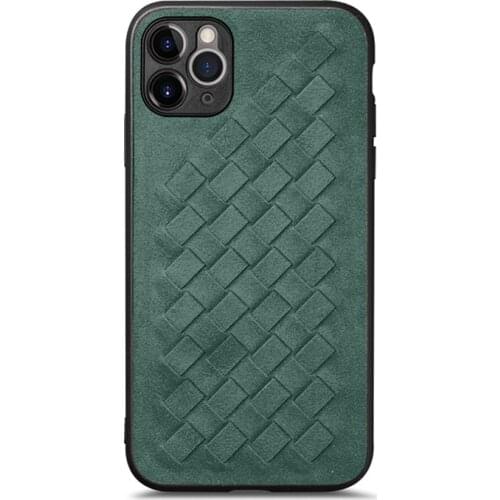 Alcantara Woven Case for iPhone 12 Pro Max 12mini 11 SE 2 Xs Max X Xr 7 8 Plus Luxury Artificial Leather Mobile Phone Case Cover
