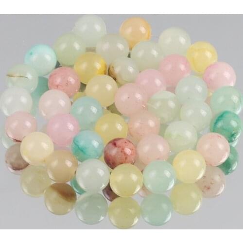Natural Stone Colorful Jades Chalcedony Beads Round Loose Spacer Beads For Jewelry Making DIY Bracelets 6/8/10/12mm 15"Inches