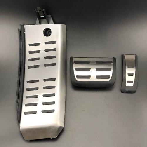 Car styling Sport Accelerator Fuel Gas Brake Footrest Pedal Cover case For Audi A6 (4F) C6 S6 2008-2012 - AT LHD Car Accessories