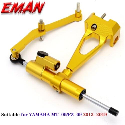 FOR YAMAHA MT-09 MT09 FZ09 FZ-09 2013-2019 2015 2016 2017 2018 Motorcycle Steering Stabilize Damper Bracket Mount CNC Motorbike