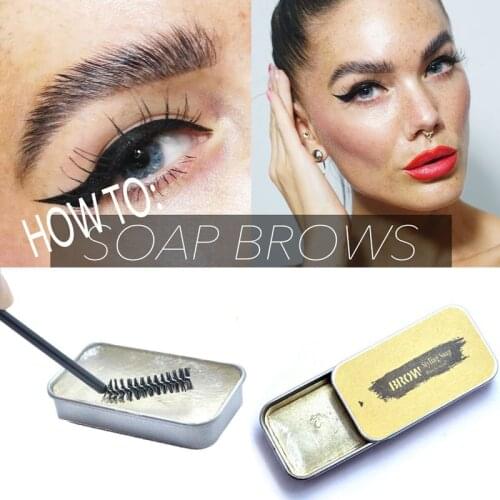 Brow Soap Bar Wax 3D Feathery Brows Makeup Waterproof Long Lasting Brow Kit Women Eyebrow Tint Pomade Cosmetics