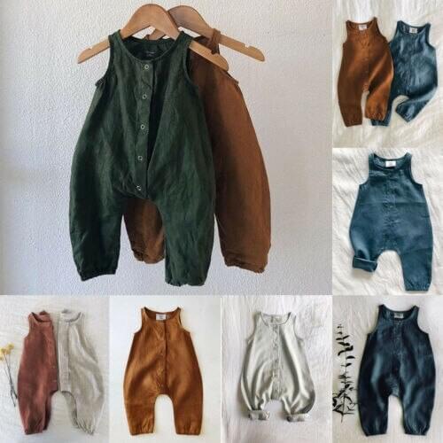 2019 5 Color Baby Boy Girl Cotton soft Romper Jumpsuit candy Outfits Sunsuit for Kid clothes toddler Children newborn