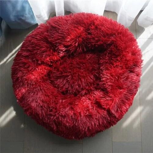 Dog Bed Super Soft Long Plush Pet Kennel Deep Sleep Dog House Washable Velvet Mats Sofa For Dog Basket Pet Cat Bed Drop shipping