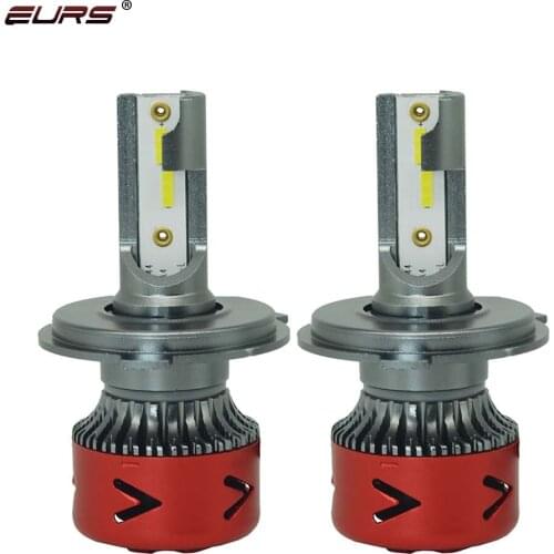 EURS 60W CSP Chips H4 H7 LED Car Headlight Bulbs H11 H1 H3 9005 9006 Hi-Lo Beam 6400lm 6000K Auto Headlamp Led Light V16 12v 24v