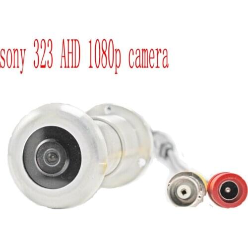 Mini Home Video Peephole Door Hole Camera1080P HD Door Eye CCTV AHD SONY323 Chip 2MP Star Light 0.001 Lux Wired Security Camera