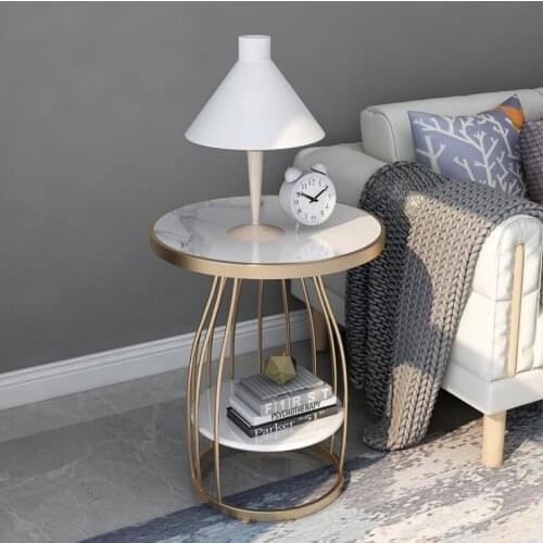 Marble bedside round table